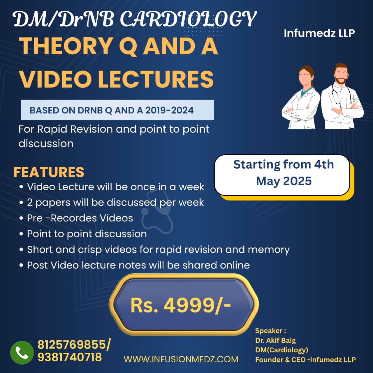 DM/DrNB CARDIOLOGY THEORY Q&A VIDEO LECTURES